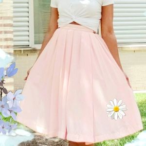 Pink Midi Skirt